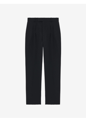MCQUEEN - Pleat Detail Tuxedo Trousers - Item 838622QVAAA1000