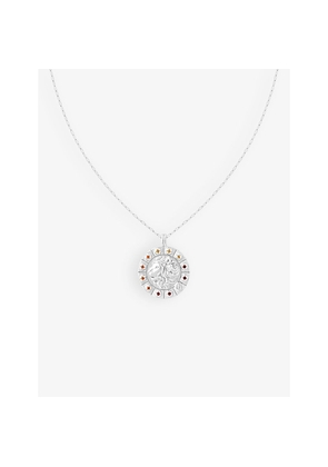 Womens Astrid & Miyu Leo Bold Zodiac Plated 925 Sterling-Silver Necklace