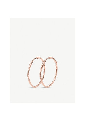 Womens Monica Vinader Siren Large 18ct Rose Gold-Plated Hoop Earrings