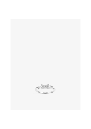 Chaumet Jeux De Liens 18ct White Gold and 0.05ct Brilliant-Cut Diamonds Ring