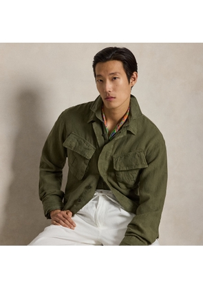 Linen Utility Overshirt