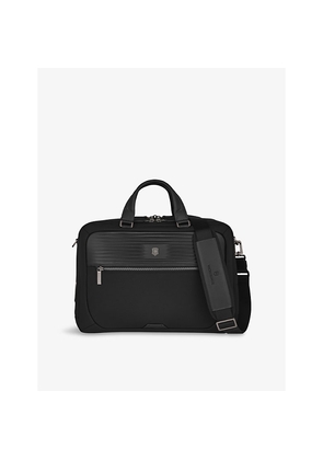 Victorinox Mythic Deluxe Leather and Woven Briefcase