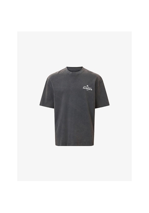 Mens Allsaints Soleil Branded-Print Cotton-Jersey T-Shirt