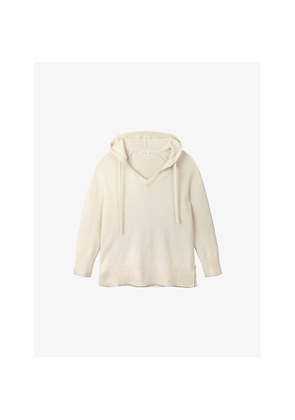 Womens The White Company Relaxed-Fit Cotton-Blend Hoody