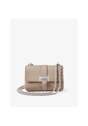 Womens Aspinal Of London Lottie Micro Leather Shoulder Bag