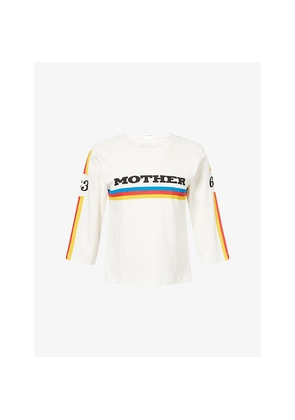 Womens Mother The Better Half Long-Sleeves Cotton-Jersey T-Shirt