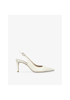 Womens Stuart Weitzman Stuart Power Leather Slingback Pumps
