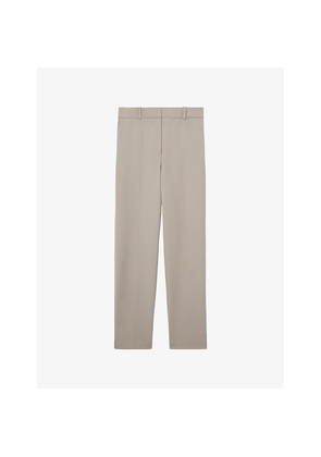 Womens Reiss Gabi Straight-Leg Stretch-Woven Trousers