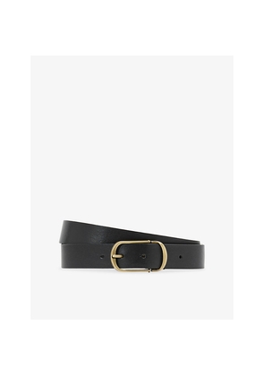 Mens Reiss Zeke Hinged-Buckle Leather Belt