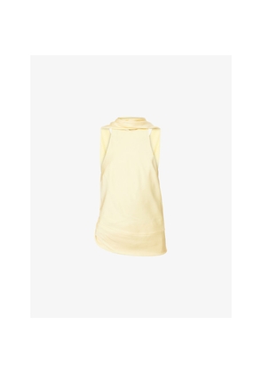 Womens Simkhai Samira Sleeveless Cape Satin Top