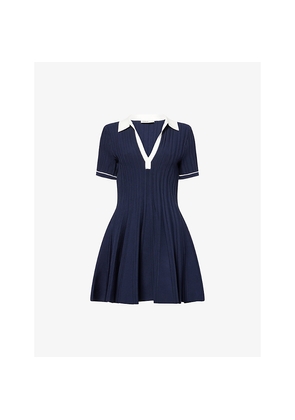 Womens Simkhai Page Knitted Polo Mini Dress