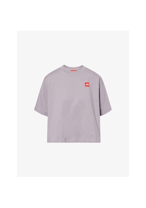 Womens The North Face Red Box Boxy-Fit Cotton-Jersey T-Shirt