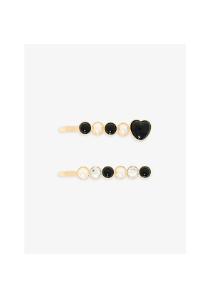 Womens The Kooples Beaded Hair Clips Set Of Two