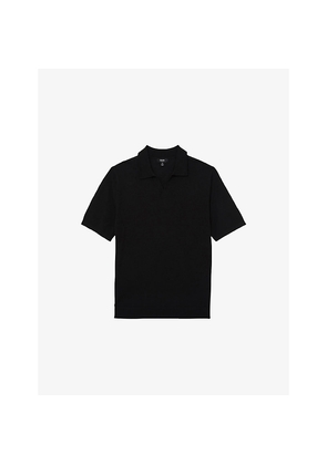 Mens Reiss Duchie Open-Collar Merino-Wool Polo
