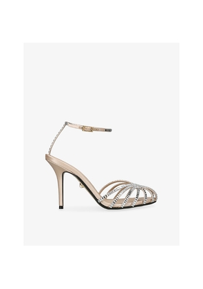 Womens Alevi Milano Penelope 95 Satin Pumps