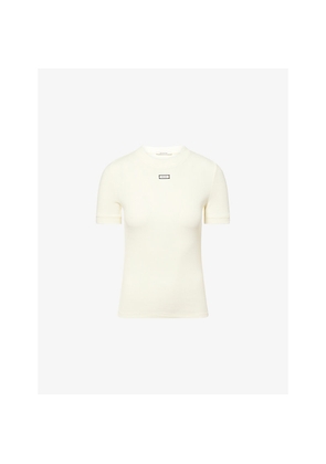 Womens Entire Studios Lounge Ribbed Cotton T-Shirt