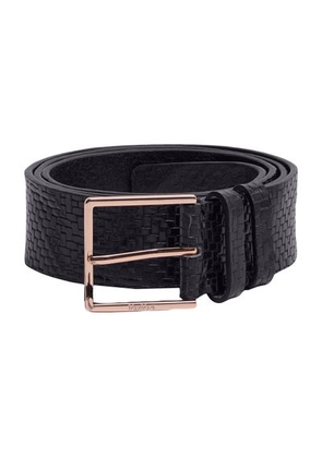 Braided leather belt
