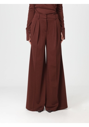 Pants MAX MARA Woman color Leather