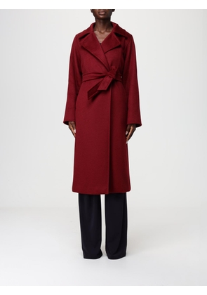 Coat MAX MARA Woman color Raspberry