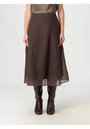 Skirt BRUNELLO CUCINELLI Woman color Dark