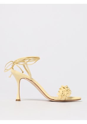 Heeled Sandal MANOLO BLAHNIK Woman color Yellow
