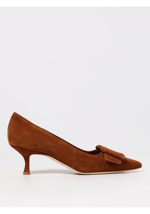 Pump MANOLO BLAHNIK Woman color Camel