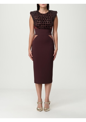 Dress ELISABETTA FRANCHI Woman color Wine