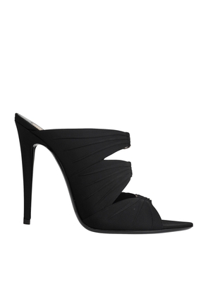 Emilie Crepe Satin Mules