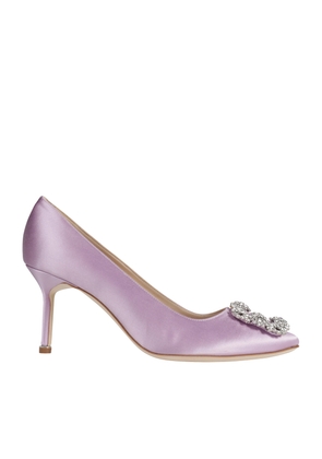 Hangisi 70 Satin Jewel Buckle Pumps