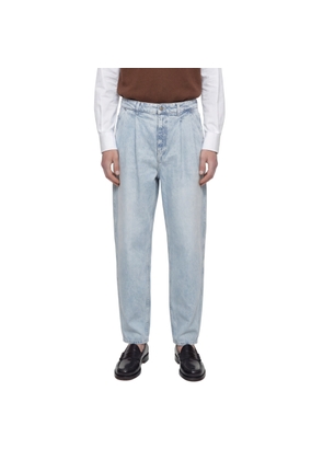 Pleated Denim Pants