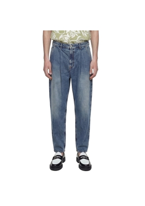 Pleated Denim Pants
