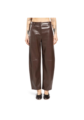 Coated Barrel Leg Trousers