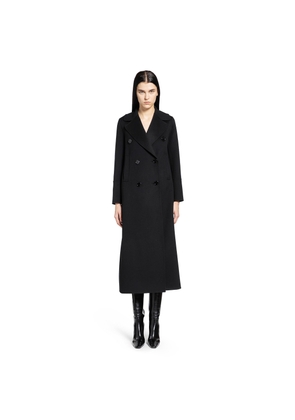 Long Double-Breasted Wool Coat