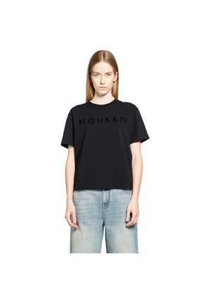 Boxy Velvet Logo Tee