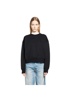 Cotton jersey sweatshirt with embroidery