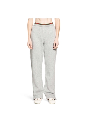 Cotton jersey leisure trousers with Web