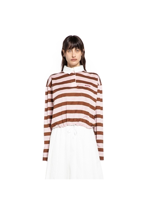 Bayadère Cropped Polo Shirt