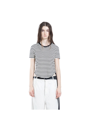 Floor Micro T-Shirt in Brushed Striped Jersey