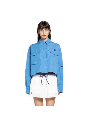 Cropped Poplin Shirt