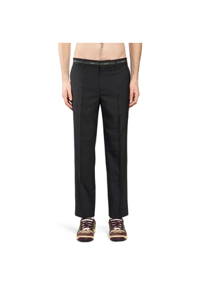 Wool Straight Leg Pants