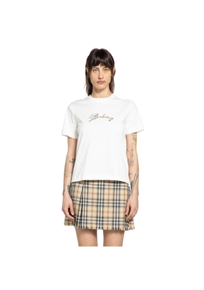 Cursive Logo Cotton T-Shirt