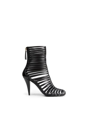 Cage Leather Ankle Boots