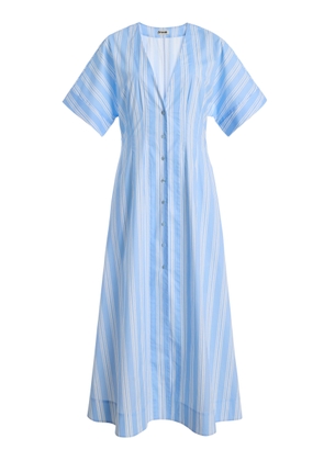 STAUD Ellie Stretch-Cotton Midi Dress - Moda Operandi