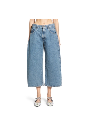 Washed Denim Long Pants