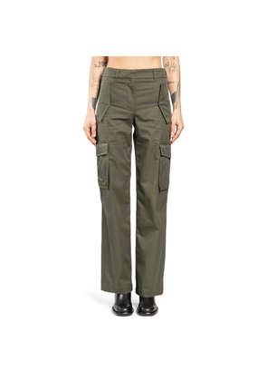 Check Trim Gabardine Cargo Trousers