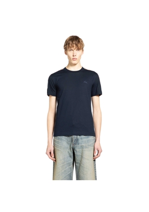 Check Trim Cotton T-Shirt