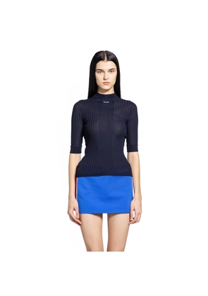 Ribbed-Knit Wool Top