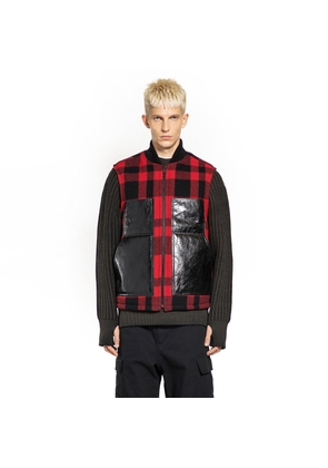 Wool And Leather Utility Vest