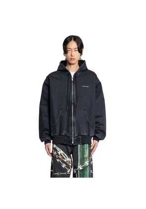 Padded Zip-Up denim Jacket