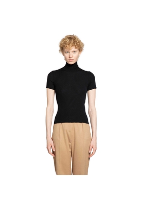 Virgin Wool Knit Long Sleeve Top